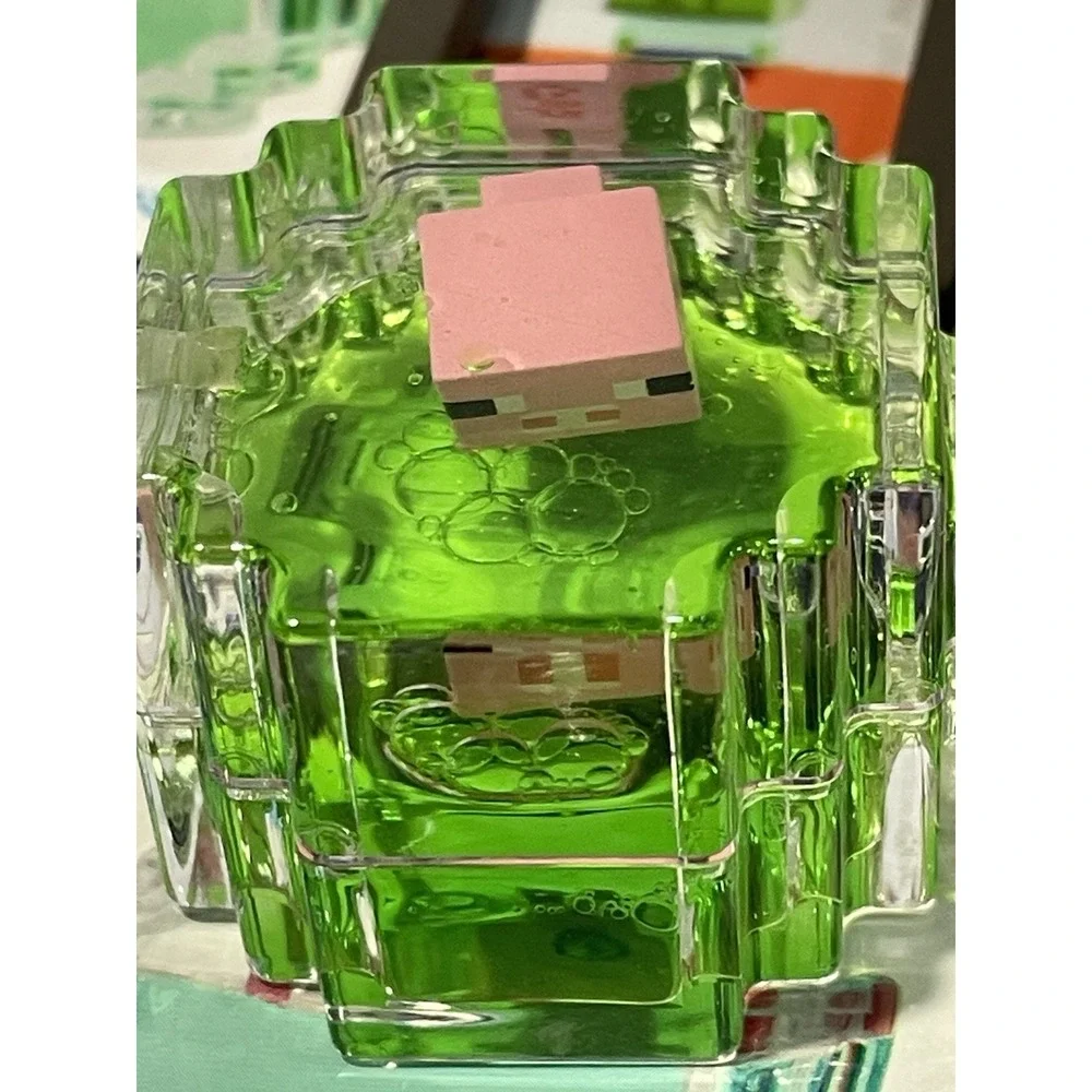 NEW Minecraft Mojang Tsunameez Keychain Potion‎ Bottle Mini Mystery Figure - Pig